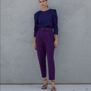 Zara deep purple / blue TOP size Medium
